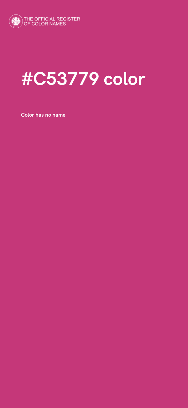 #C53779 color image