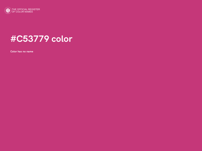 #C53779 color image