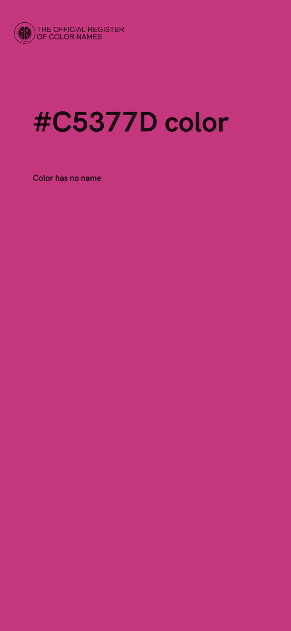 #C5377D color image