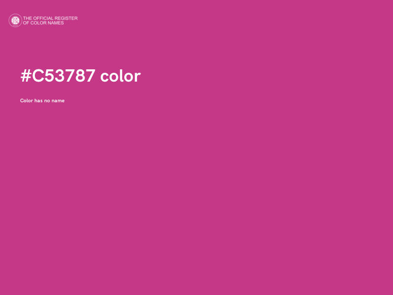 #C53787 color image