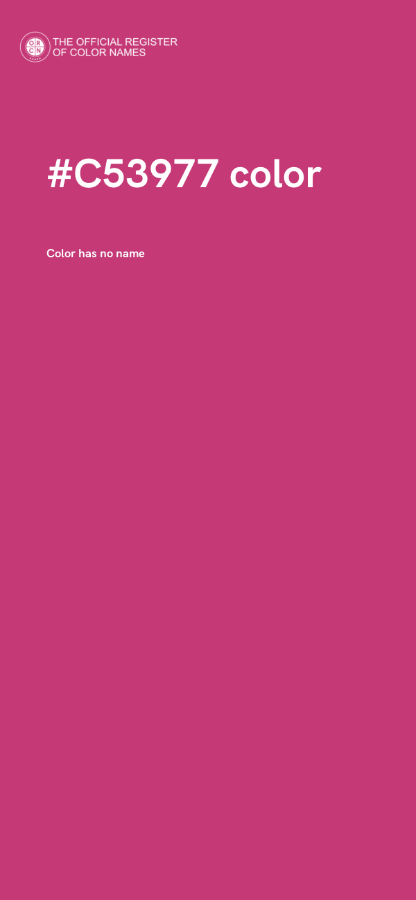 #C53977 color image