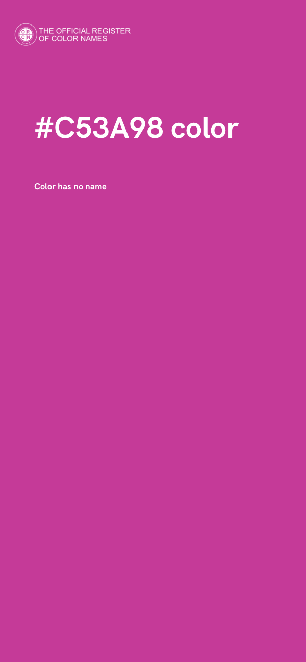 #C53A98 color image