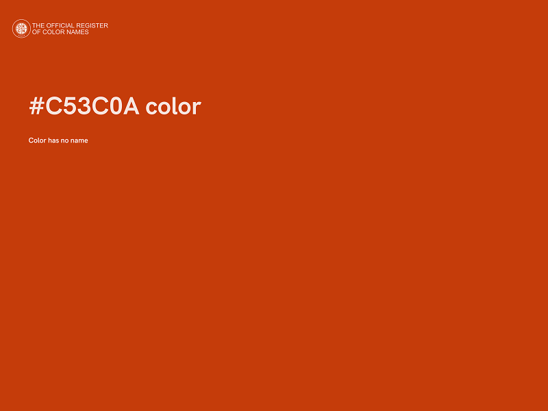 #C53C0A color image