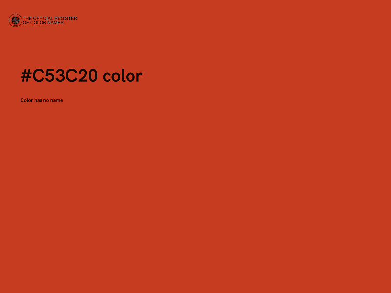 #C53C20 color image