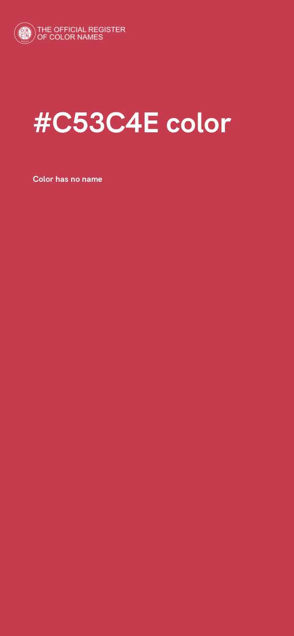 #C53C4E color image
