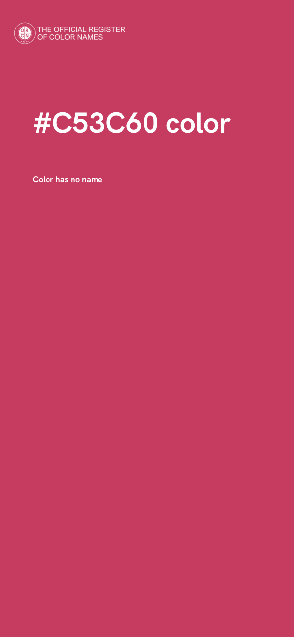 #C53C60 color image