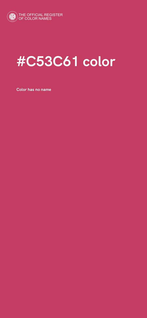 #C53C61 color image