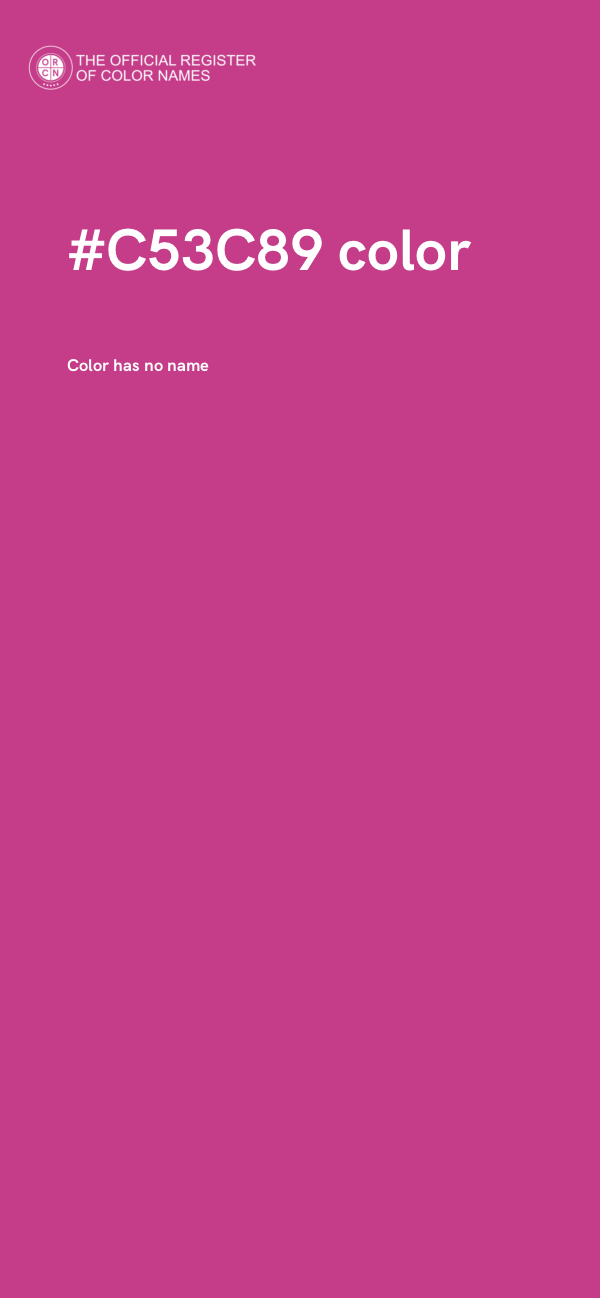 #C53C89 color image