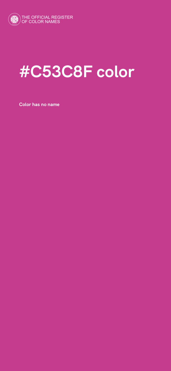 #C53C8F color image