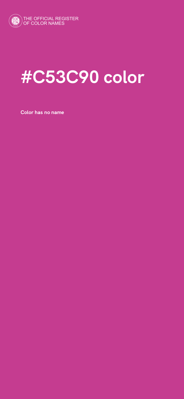 #C53C90 color image