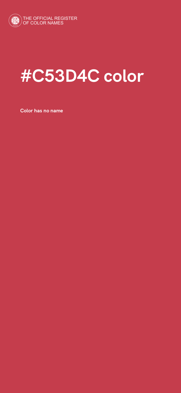 #C53D4C color image