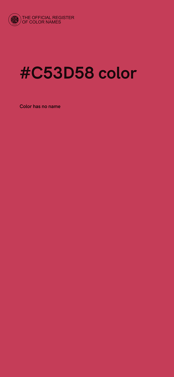#C53D58 color image