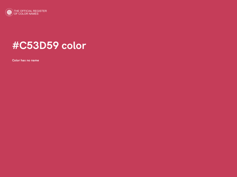 #C53D59 color image