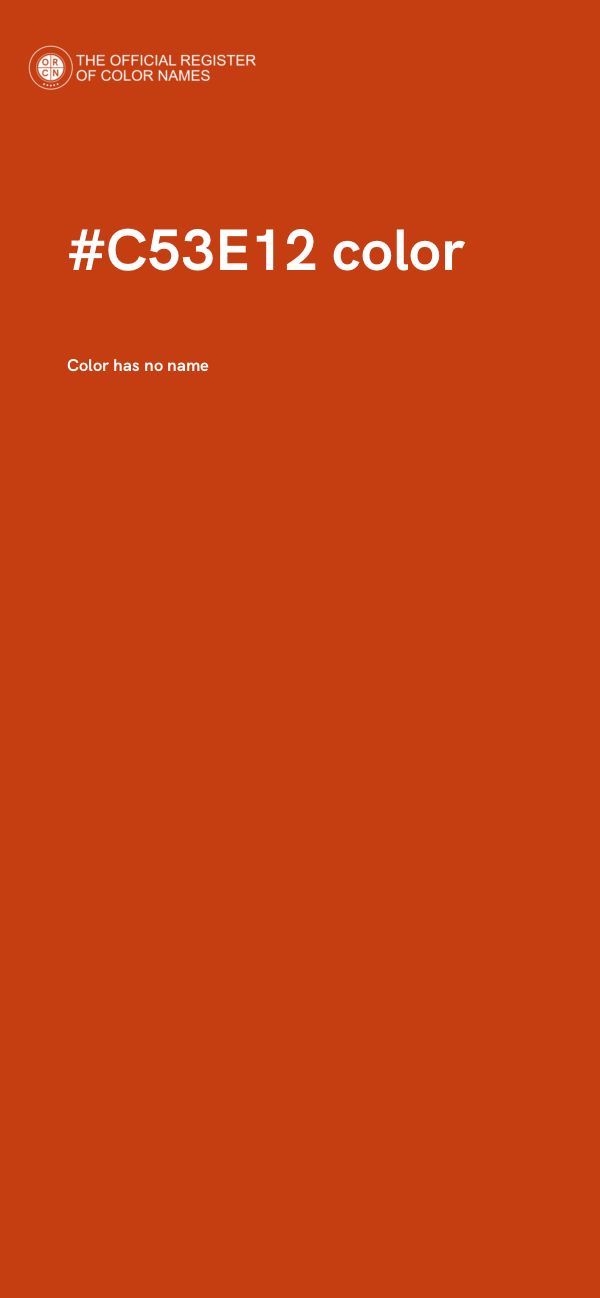 #C53E12 color image
