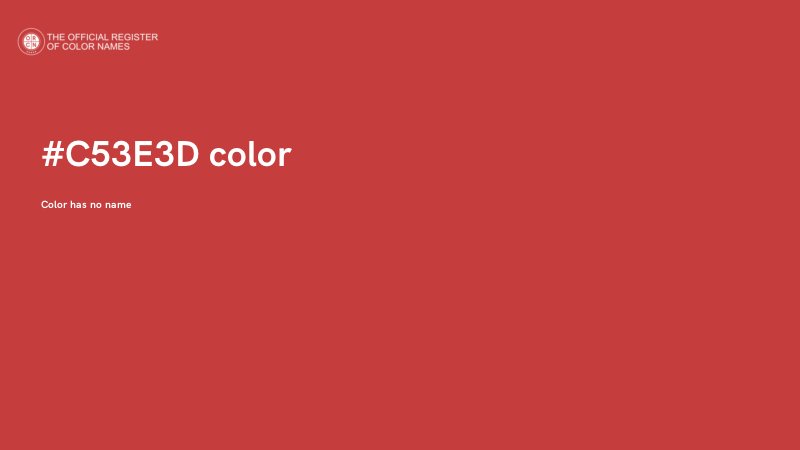 #C53E3D color image
