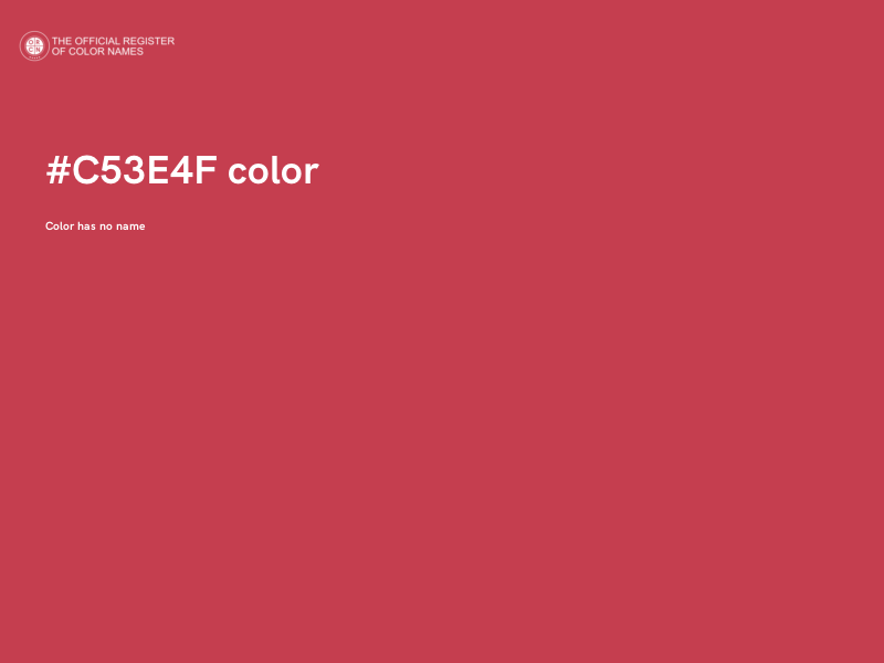 #C53E4F color image
