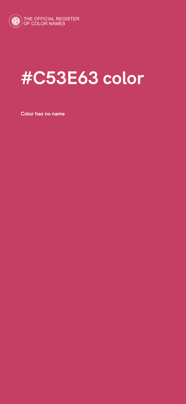#C53E63 color image