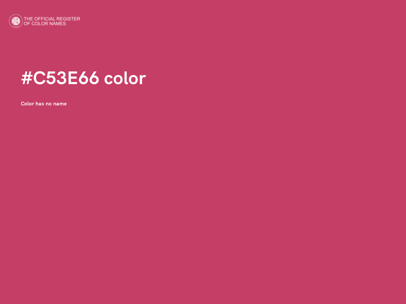 #C53E66 color image