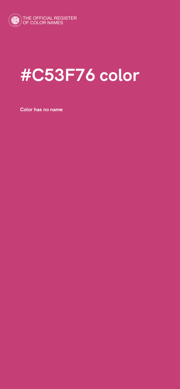 #C53F76 color image
