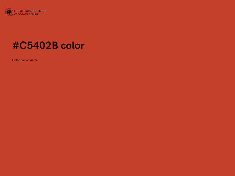 #C5402B color image