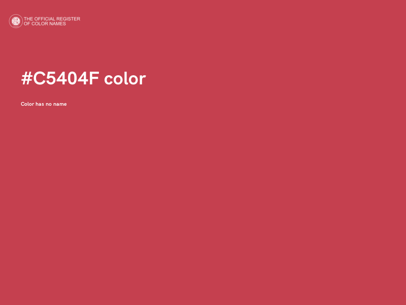 #C5404F color image
