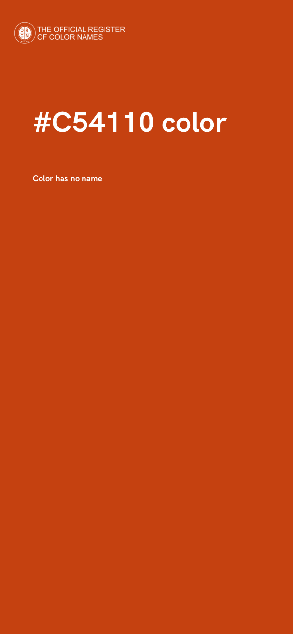 #C54110 color image