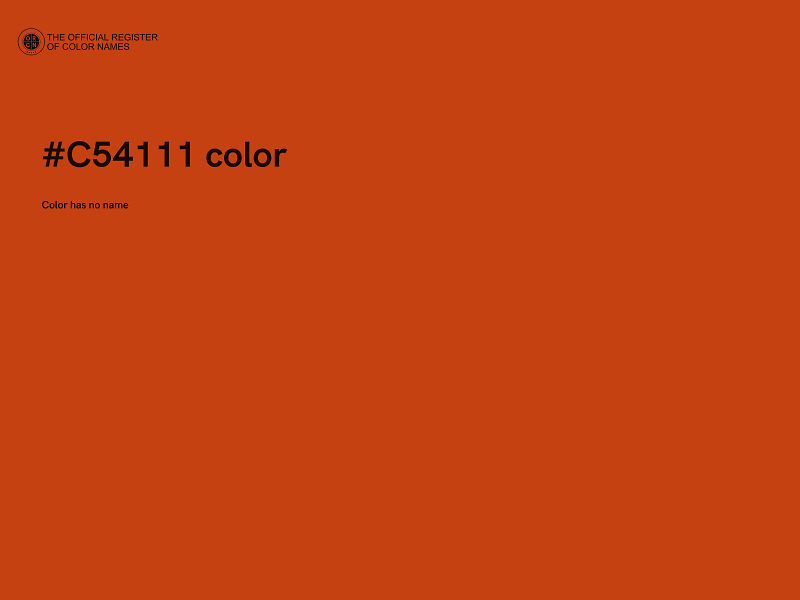 #C54111 color image