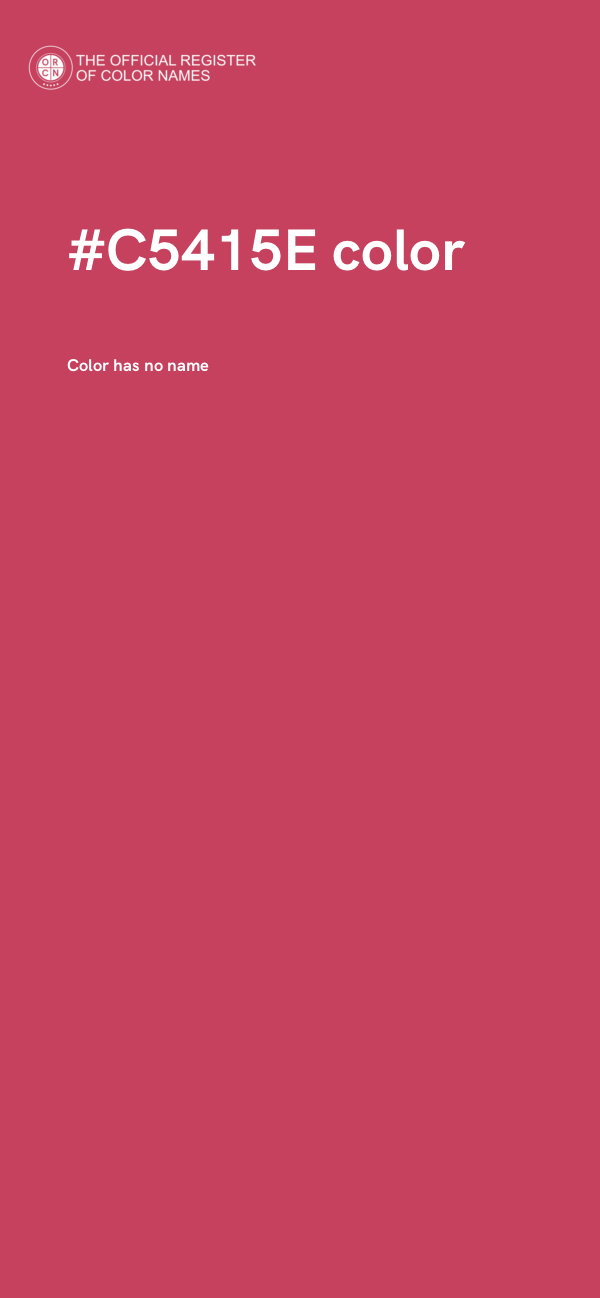#C5415E color image