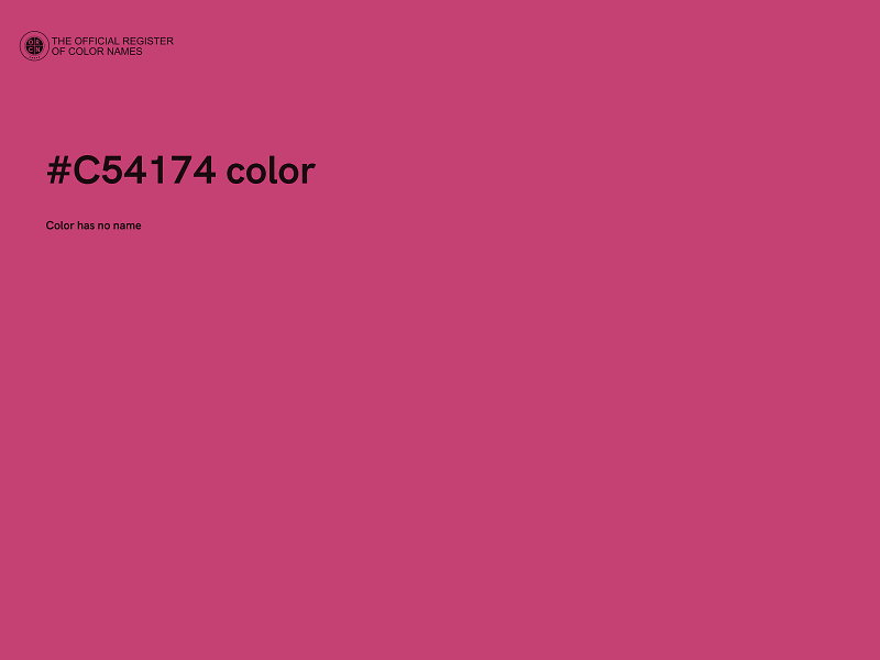 #C54174 color image