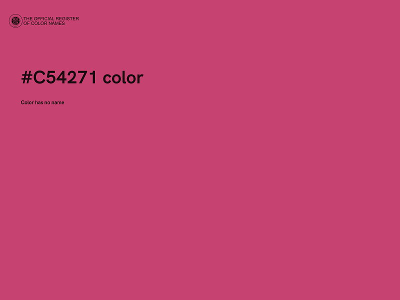 #C54271 color image