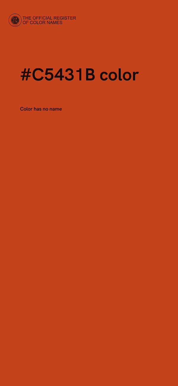 #C5431B color image