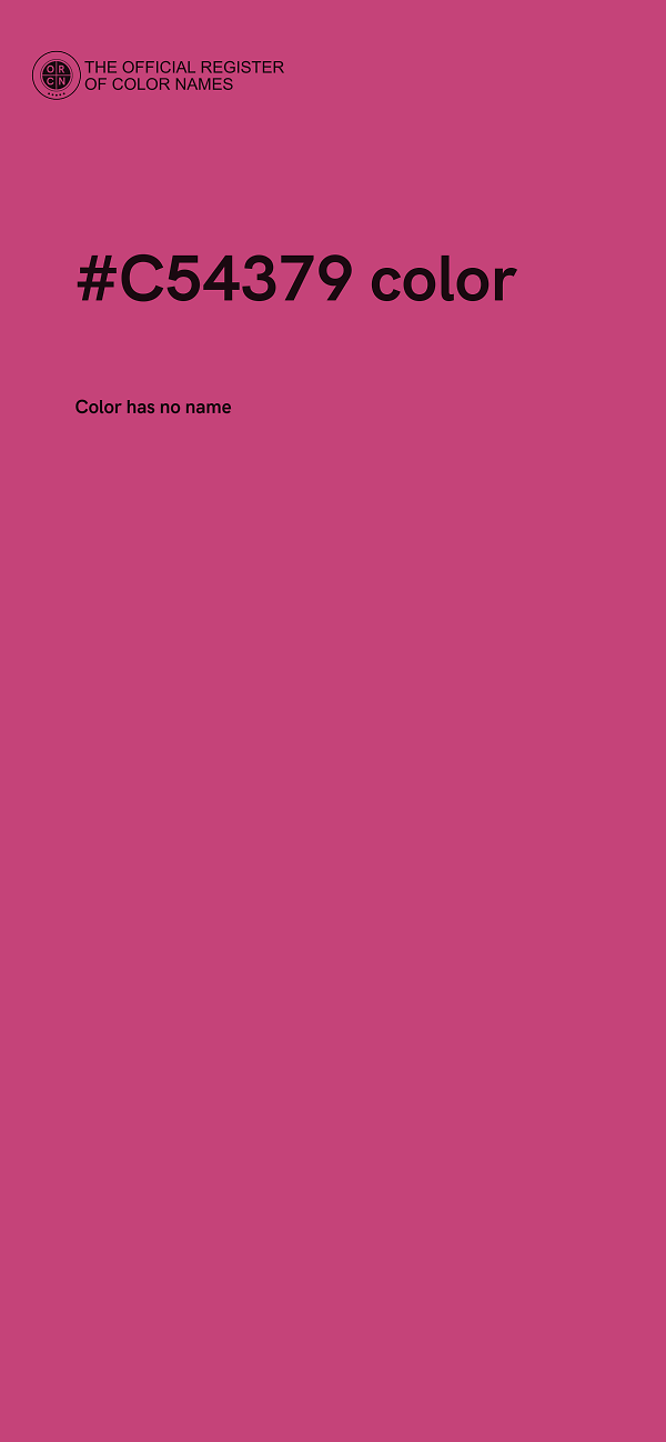 #C54379 color image
