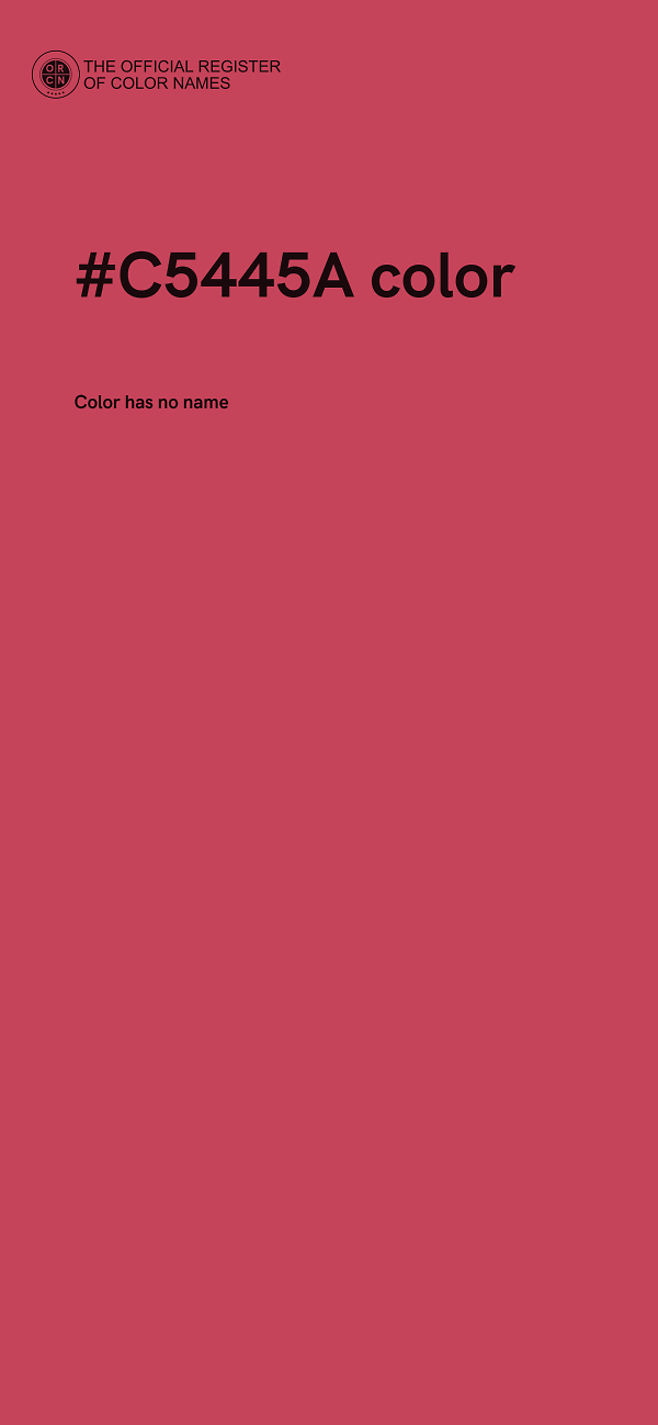 #C5445A color image