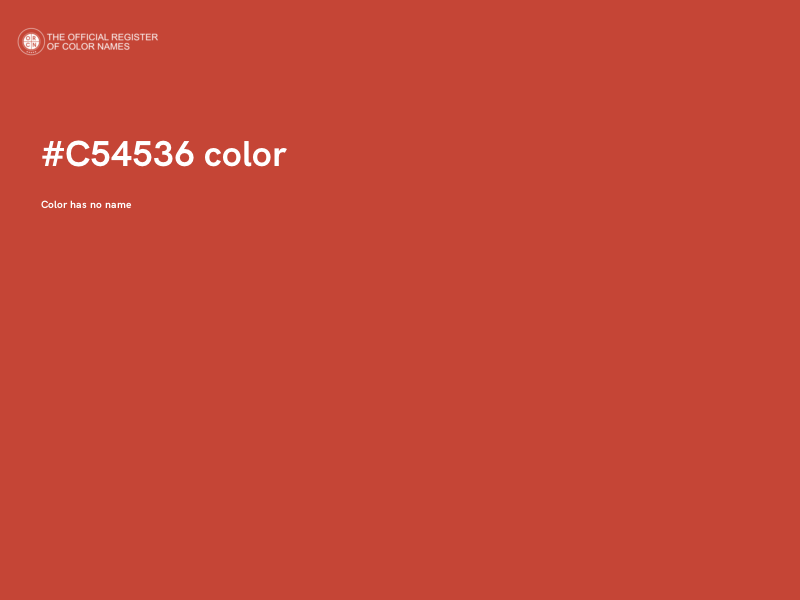 #C54536 color image