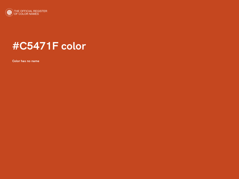 #C5471F color image