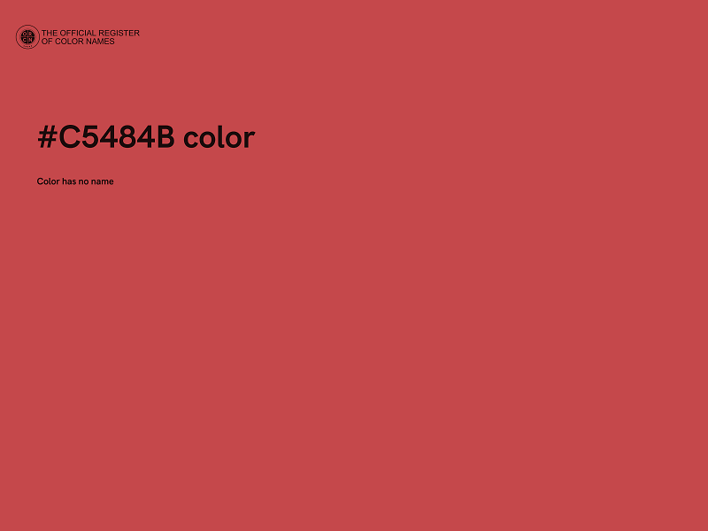 #C5484B color image