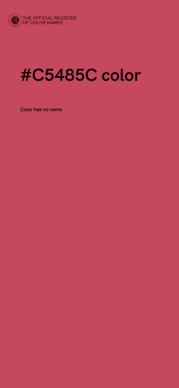 #C5485C color image