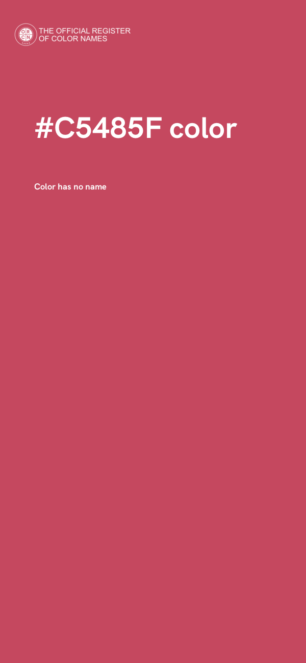 #C5485F color image