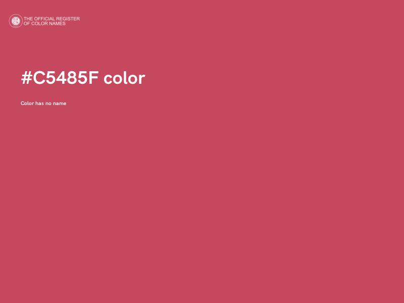 #C5485F color image