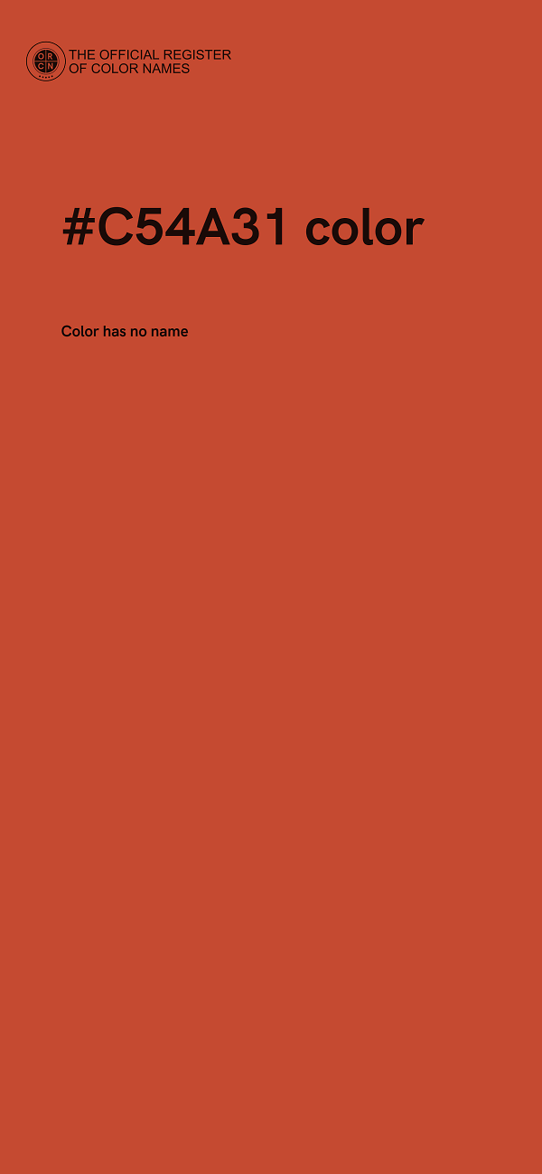 #C54A31 color image