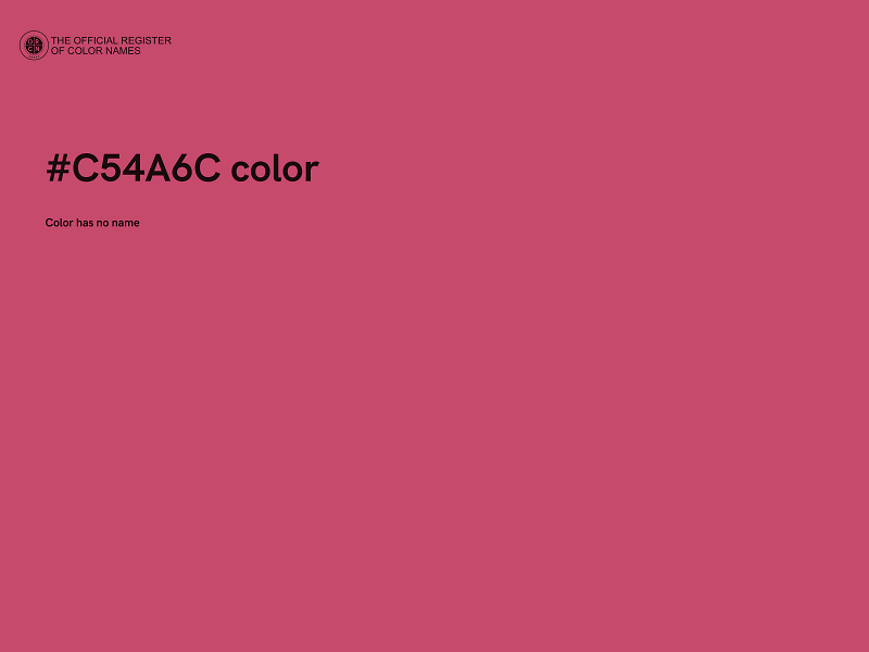 #C54A6C color image