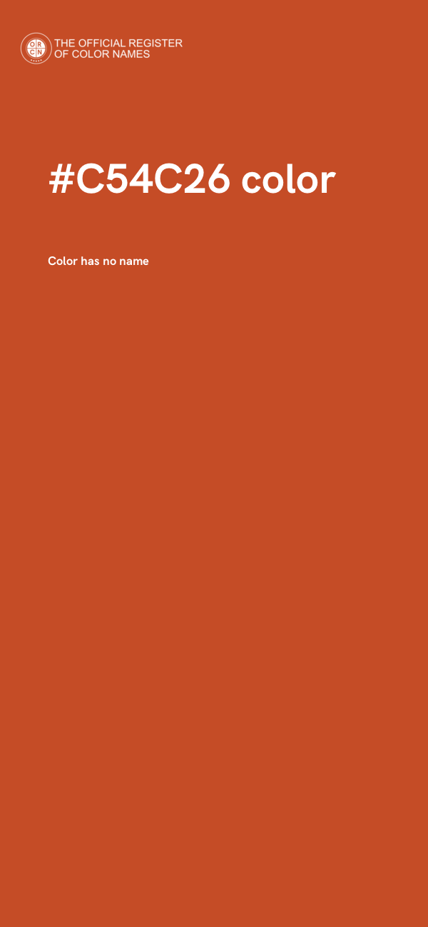 #C54C26 color image