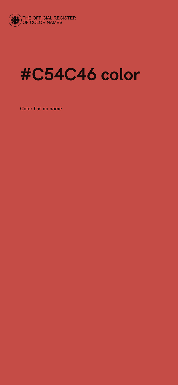 #C54C46 color image