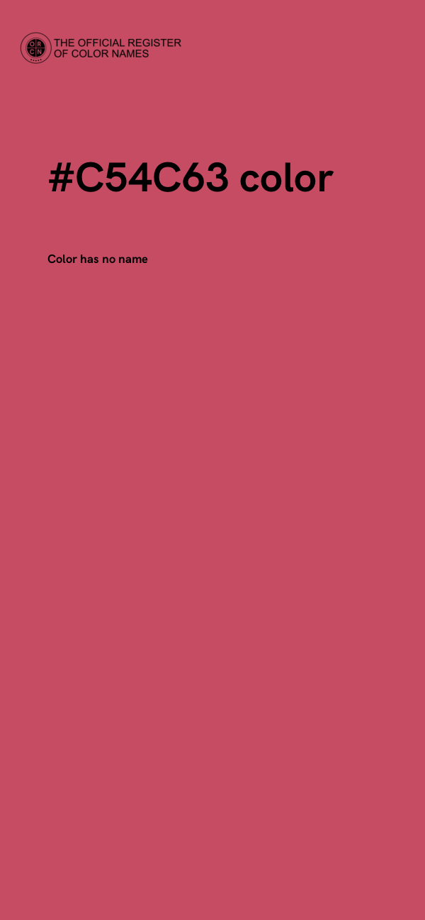 #C54C63 color image