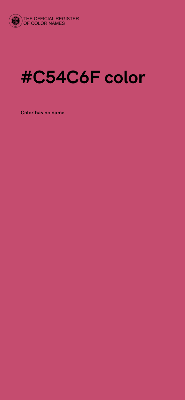 #C54C6F color image