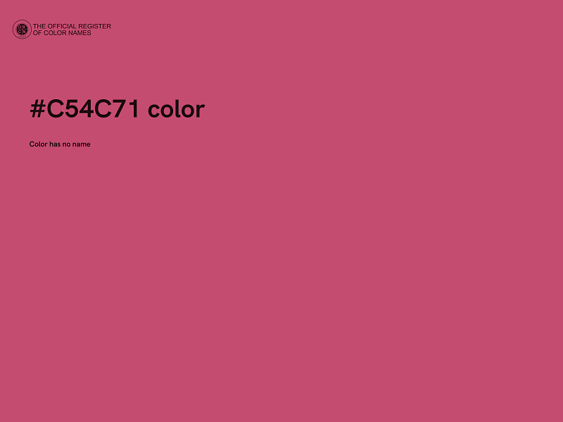 #C54C71 color image