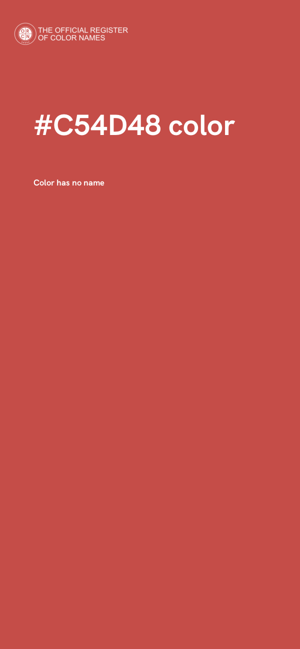 #C54D48 color image