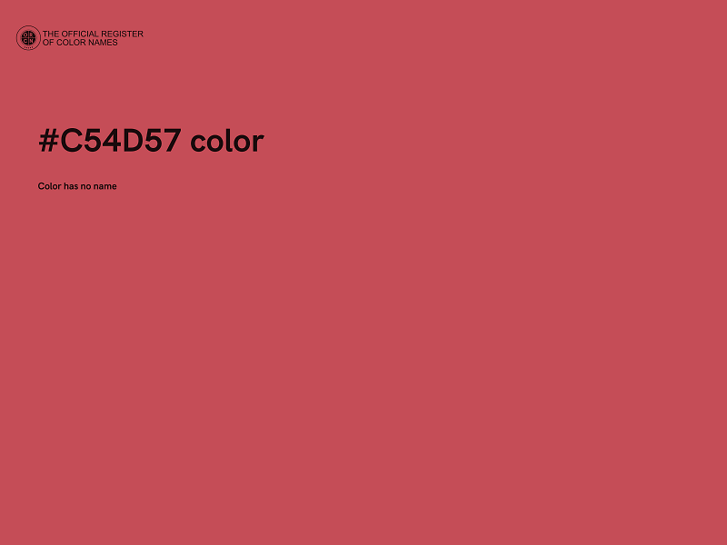 #C54D57 color image