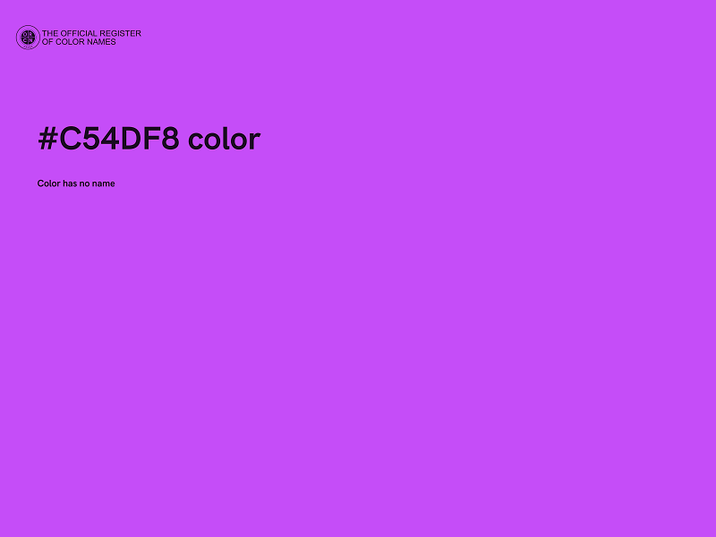 #C54DF8 color image