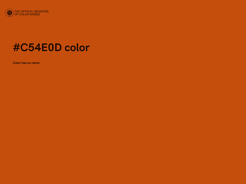 #C54E0D color image